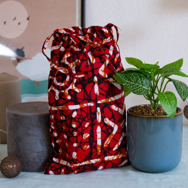 Sac à coulisses rouge