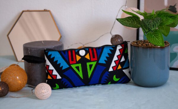 Trousse rectangulaire "Cotonou" multicolore