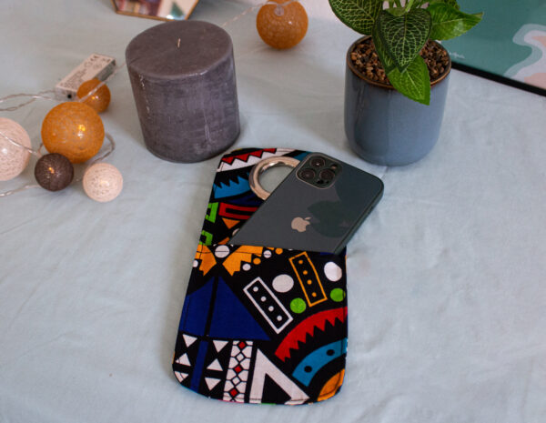Porte-chargeur téléphone multicolore