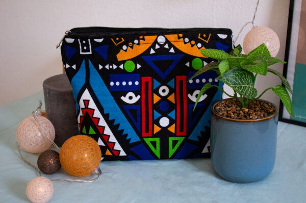 Trousse Entoilée "Ganvié" multicolore