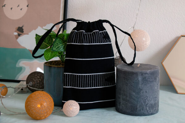 Sac à coulisses noir