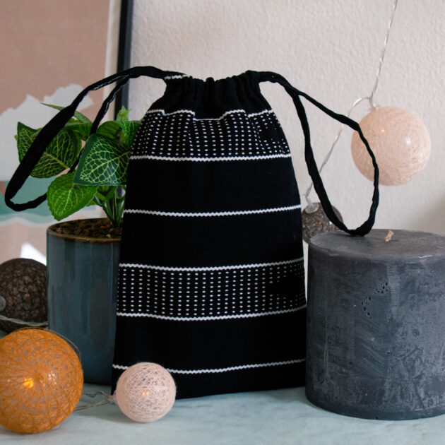 Sac à coulisses noir