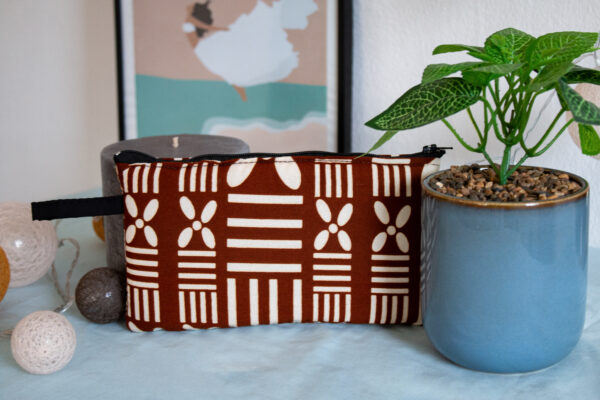 Trousse Rectangulaire "Cotonou" marron