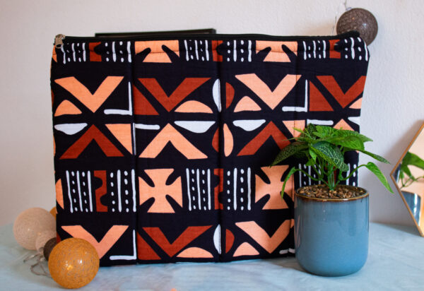 Housse D'ordinateur Orange et Beige